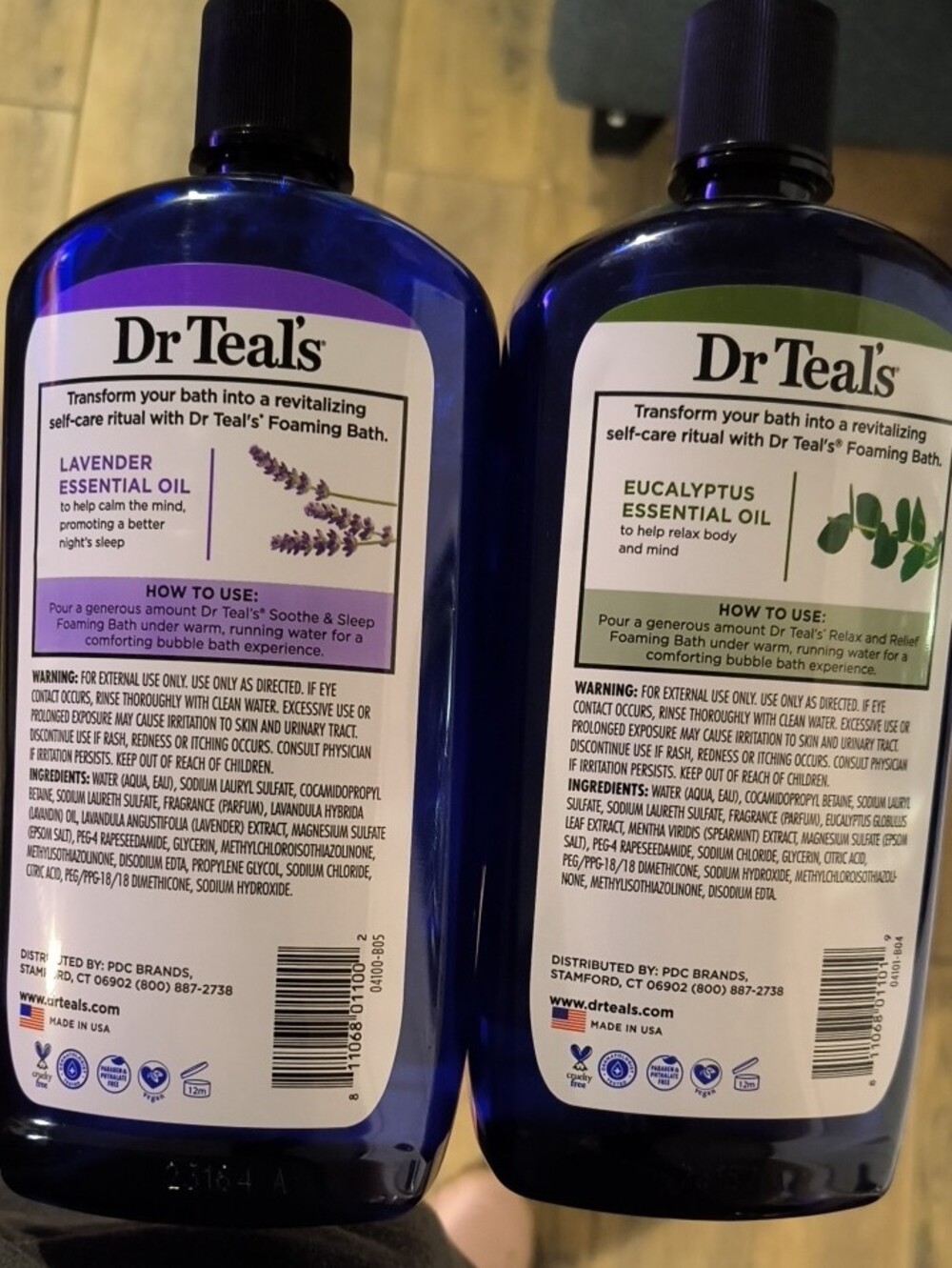 Dr Teal's Foaming Bath - Lavender & Eucalyptus (Purple, Green) - Picture 2 of 2